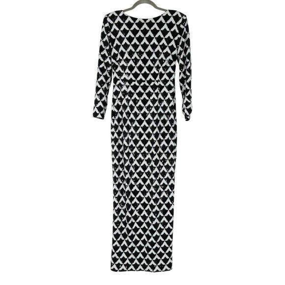 Ramy Brook Celia Sequin Open Back Maxi Gown - Picture 3 of 14